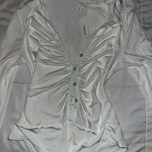 Fashion Nova scrunch button bodysuit